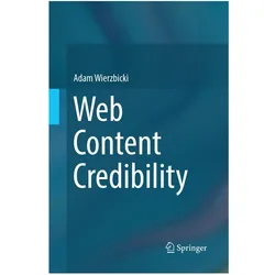 Web Content Credibility, Fachbücher von Adam Wierzbicki
