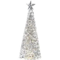Sompex LED-Tischleuchte Glamor Acryl Silber 28 cm