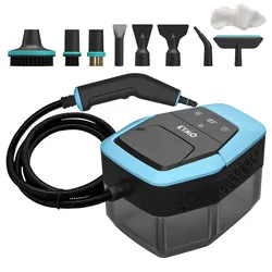 Kymo Dampfreiniger Pro, Handdampfreiniger, Teppichreiniger, Fleckenreiniger für Boden und Bad, Kleiderdampfer