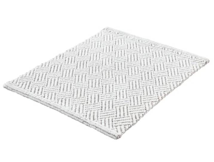 Kleine Wolke Badteppich SWITCH Macadamia 50 x 60 cm OEKO-TEX zertifiziert, handgefertigt, für Fußbodenheizung, maschinenwaschbar, 64% Polyester, 36% Baumwolle