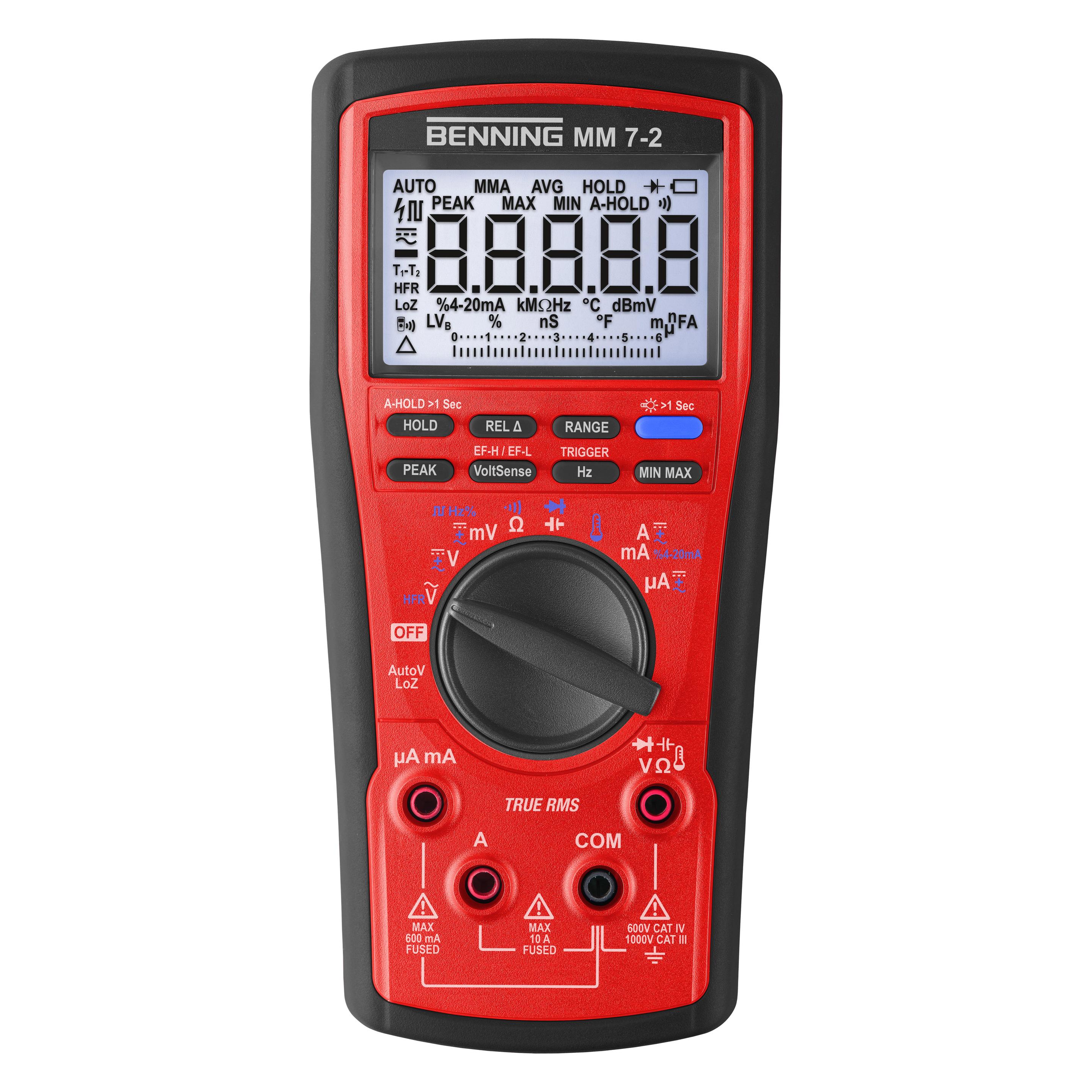 Benning Digital-Multimeter (CAT III 1000V, CAT IV 600V, Hand-Multimeter) (044690)