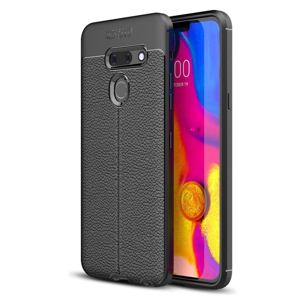 Screenguard LG G8 ThinQ Hülle Leather Design TPU Cover (LG G8 ThinQ) (00024588)