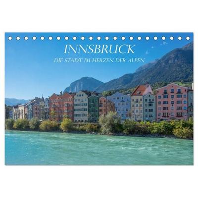 Innsbruck - Die Stadt im Herzen der Alpen (Tischkalender 2026 DIN A5 quer), CALVENDO Monatskalender