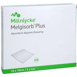 Melgisorb Plus Alginat Verband 10x10 Cm Steril 10 St