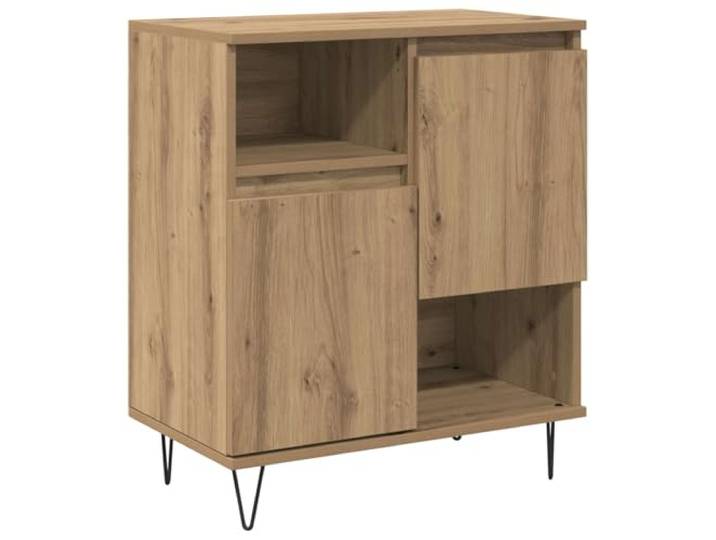 TEKGHUT Sideboard Artisan-Eiche 60 x 35 x 70 cm Holzwerkstoff, rechteckige Form, geräumige Fächer, Esszimmer, Wohnzimmer, Heimbüro, trockenes Tuch