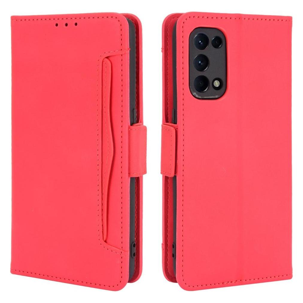 Cover-Discount OPPO Find X3 Lite - Etui mit vielen Kartenfächer rot (Oppo Find X3 Lite) (103002840C)