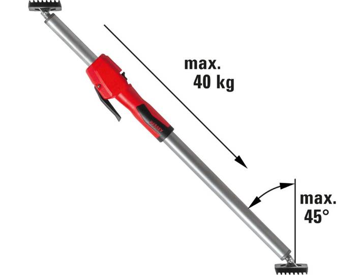 Support télescopique pour plaques de plâtre avec poignée de pompage 900-1500 mm 350 kg - BESSEY - STE150