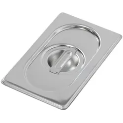 Bartscher GN-Behälter Zubehör Deckel für 1/9 GN silber, 17.6x2x10.8 cm