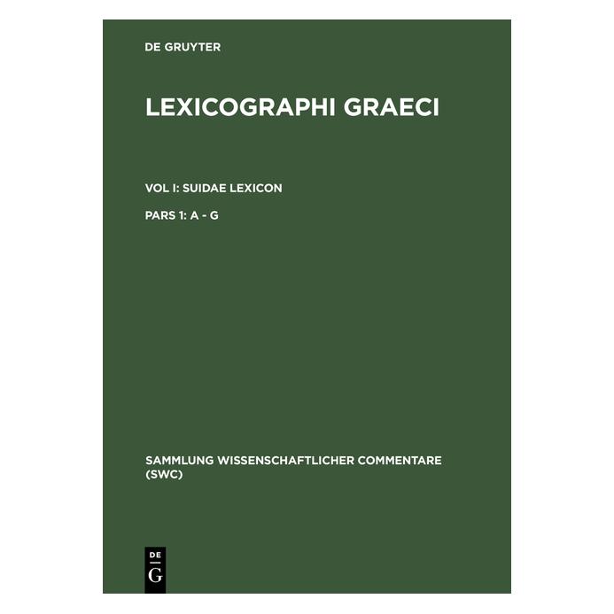 De Gruyter A - G (Griechisch, Hardcover, Ada Adler) (67712307)