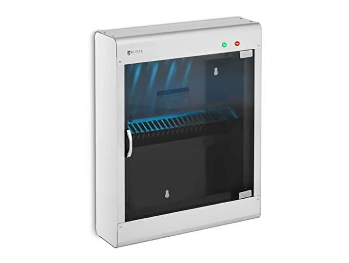Royal Catering RC-KSSS501 Messersterilisator UV Sterilisator Sterilisationsgerät Edelstahl Timer 20 Messer