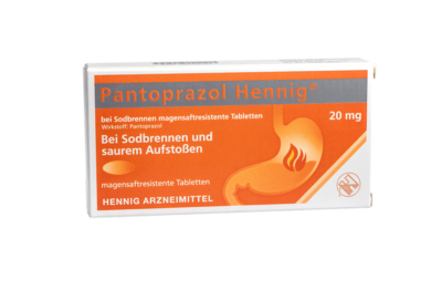 Hennig Arzneimittel GmbH & Co. KG PANTOPRAZOL Hennig b.Sodbrennen 20 mg msr.Tabl. 14 St 08439988