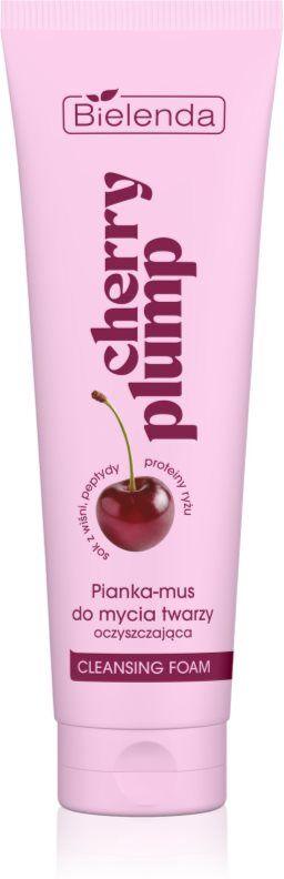 Bielenda Cherry Plump makeup removing foam cleanser 130 g