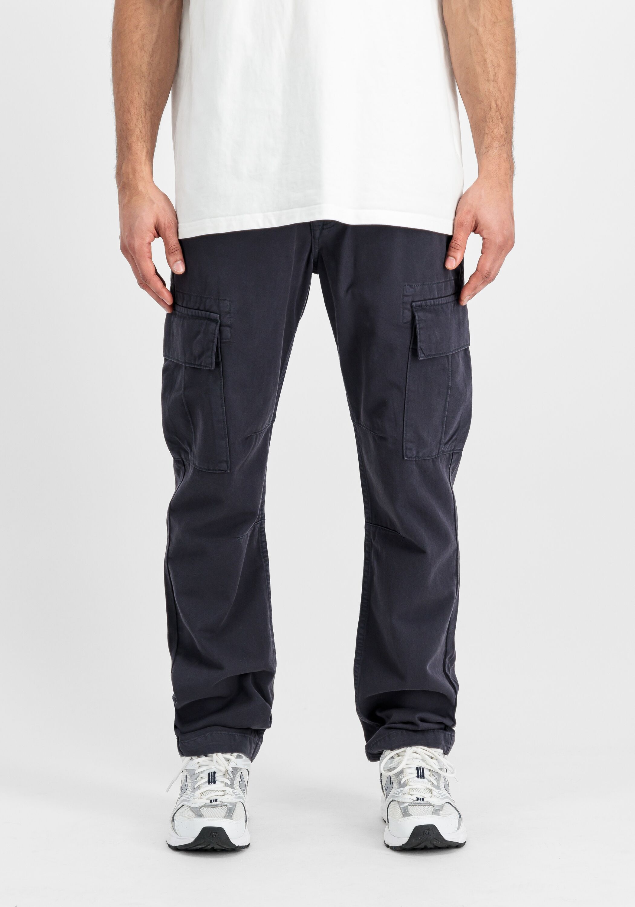 Cargohose ALPHA INDUSTRIES "Agent Pant", Herren, Gr. 29, Normalgrössen, blau (rep.blau), Obermaterial: 100% Baumwolle. Futter: 100% Baumwolle, Hosen Cargohose rep.blau 29, Normalgrössen