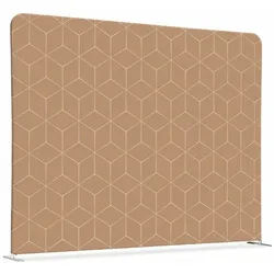 Textil Raumteiler 200-150 Doppel Hexagon Beige