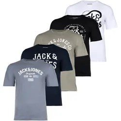 JJLEOGRA TEE CREW NECK 5PK Herren T-Shirt