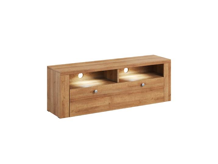 Meuble TV 1 porte 140 cm Amaury Bois