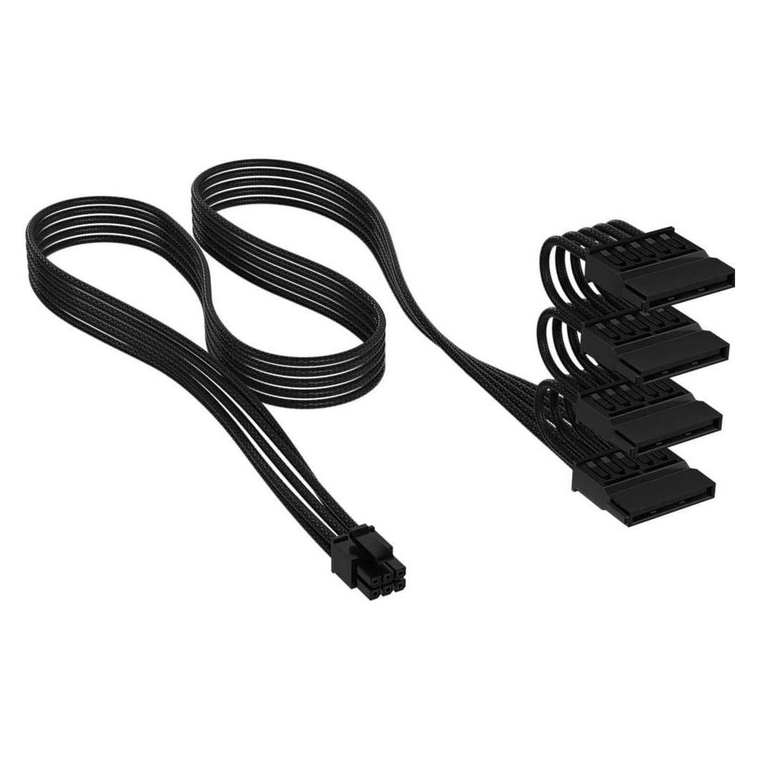 Corsair Premium Ind.Sleeved Serial ATA(SATA) Cable(4 conn) T5 75 cm (75 cm, SATA) (CP-8920454)