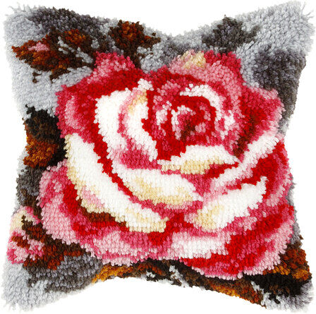Knüpfkissen "Rose"