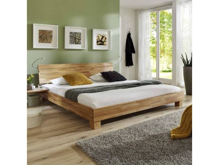 Bett Lesina Buche Massivholz 140x200cm Kernbuche