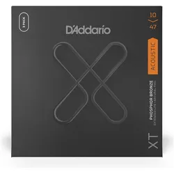 D'Addario XTAPB1047 Akustikgitarrensaiten – Phosphorbronze – Light-Stärke 10-47 – 3er-Pack (6x, 0.02"), Saiten