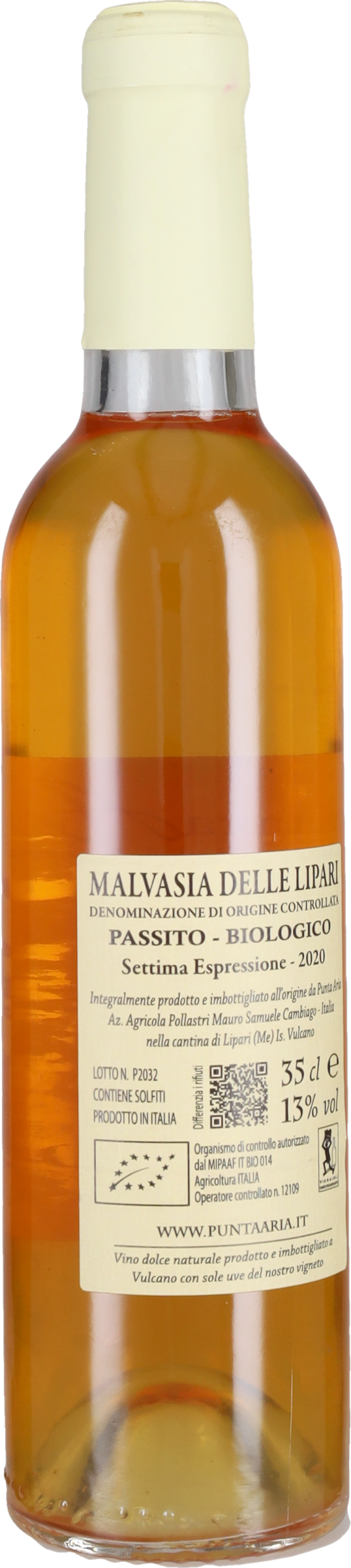 Punta Aria - Pinnata di Pollastri Malvasia delle Lipari 'Punta Aria' Pinnata 2023 - 37.5cl
