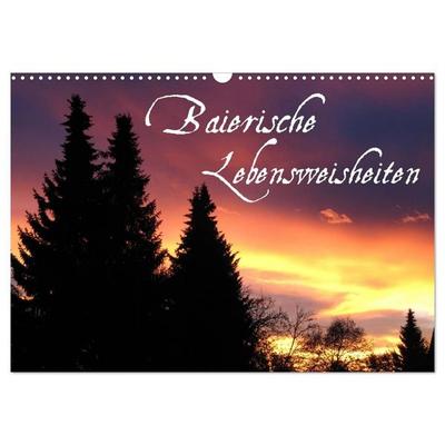 Baierische Lebensweisheiten (Wandkalender 2027 DIN A3 quer), CALVENDO Monatskalender