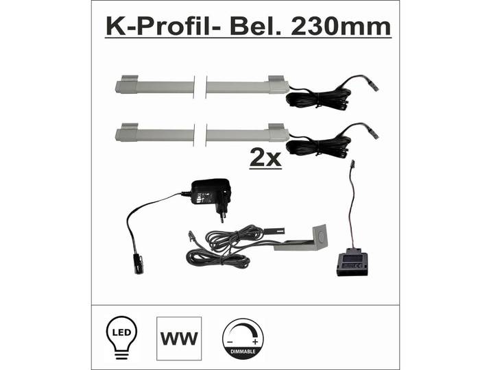 Livetastic Glasbodenbeleuchtungs-Set, Grau, Kunststoff, F, Lampen & Leuchten, Innenbeleuchtung, Schrankbeleuchtung