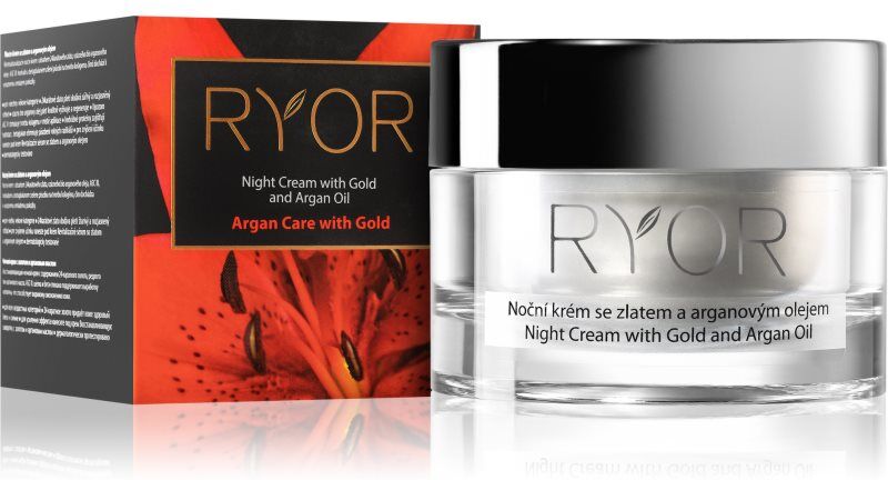 RYOR Argan Care with Gold night cream with gold and argan oil 50 ml