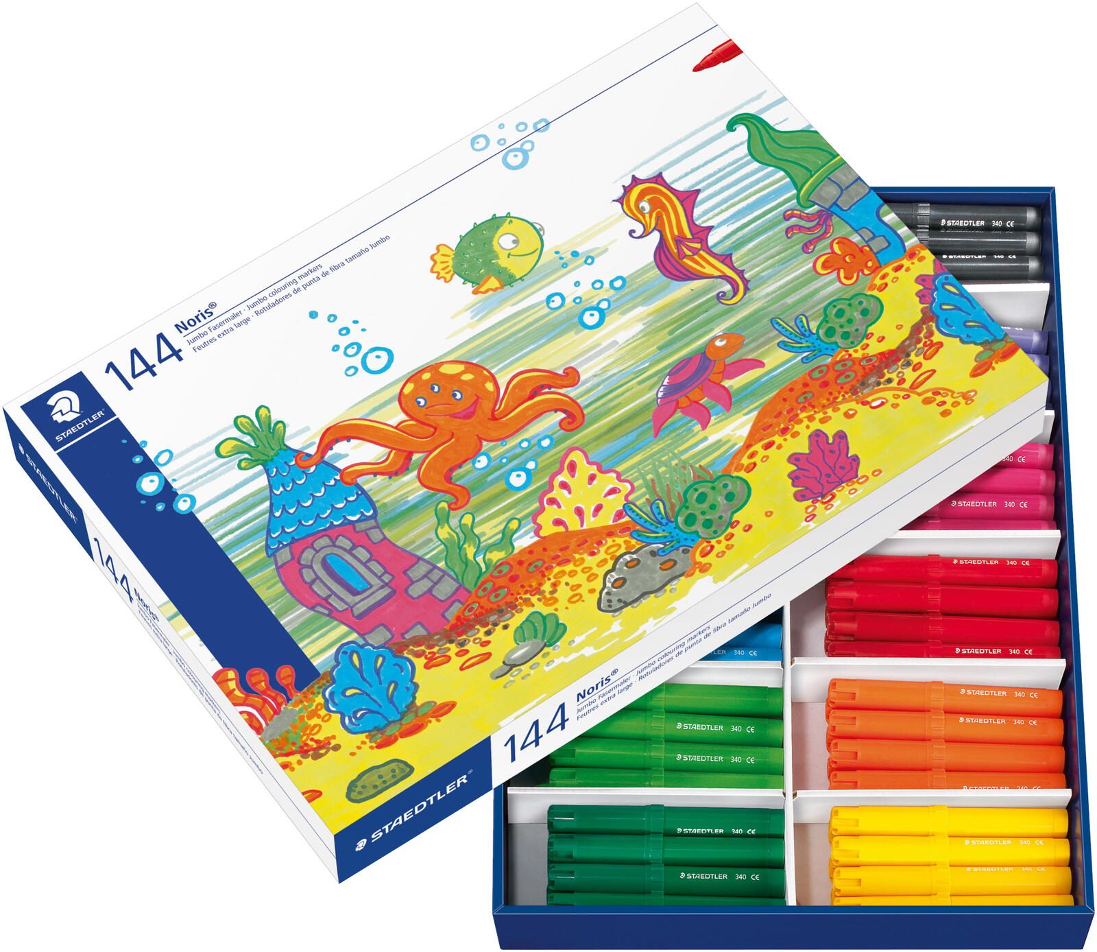 STAEDTLER 340 Filzstifte farbsortiert, 144 St. 340 C144