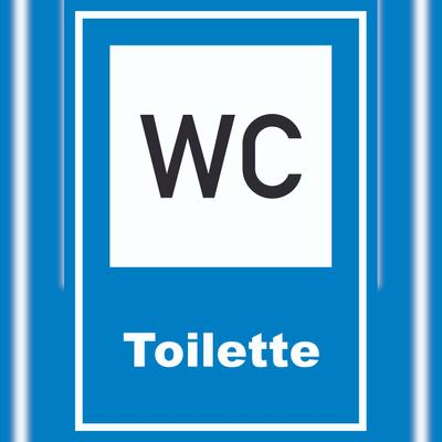 HB-Druck Toilette Schild A0 (841x1189mm)
