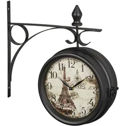 Relaxdays, Wanduhr, Bahnhofsuhr (35 cm)