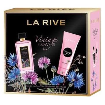 La Rive Vintage Flowers Perfume Set For Women 90 Ml Perfume 100 Ml Shower Gel (Parfum Set) (67585560)
