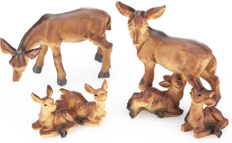 Reh-Familie, 2,5–7 cm, 3-teilig