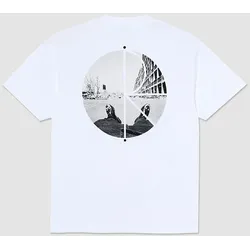 Polar Skate Fill Logo Happy Sad T-Shirt white Gr. S