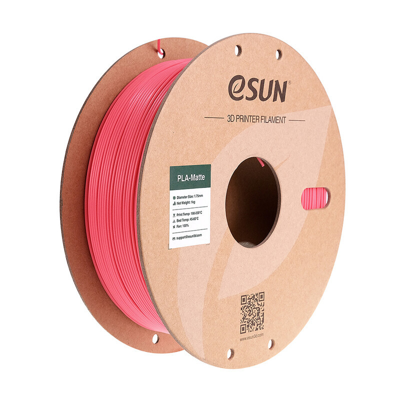 eSUN PLA-Matte 3D-printfilament 1,75 mm - Aardbeienrood - 1 kg