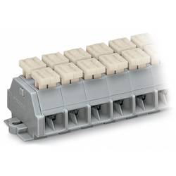 WAGO 261-206/342-000 Klemmenleiste 10 mm Zugfeder Belegung: L Grau 50 St. Piece