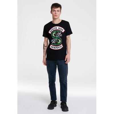 T-Shirt LOGOSHIRT "Riverdale - South Side Serpents", Herren, Gr. XXL, schwarz, 100% Baumwolle, bedruckt, normal, Rundhals, Shirts T-Shirt, mit South Side Serpents-Motiv