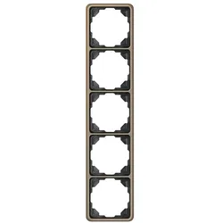 JUNG, Zubehör Schalterprogramm, Einbaurahmen 5f go/brz gl CD / CD 500 CD585GB