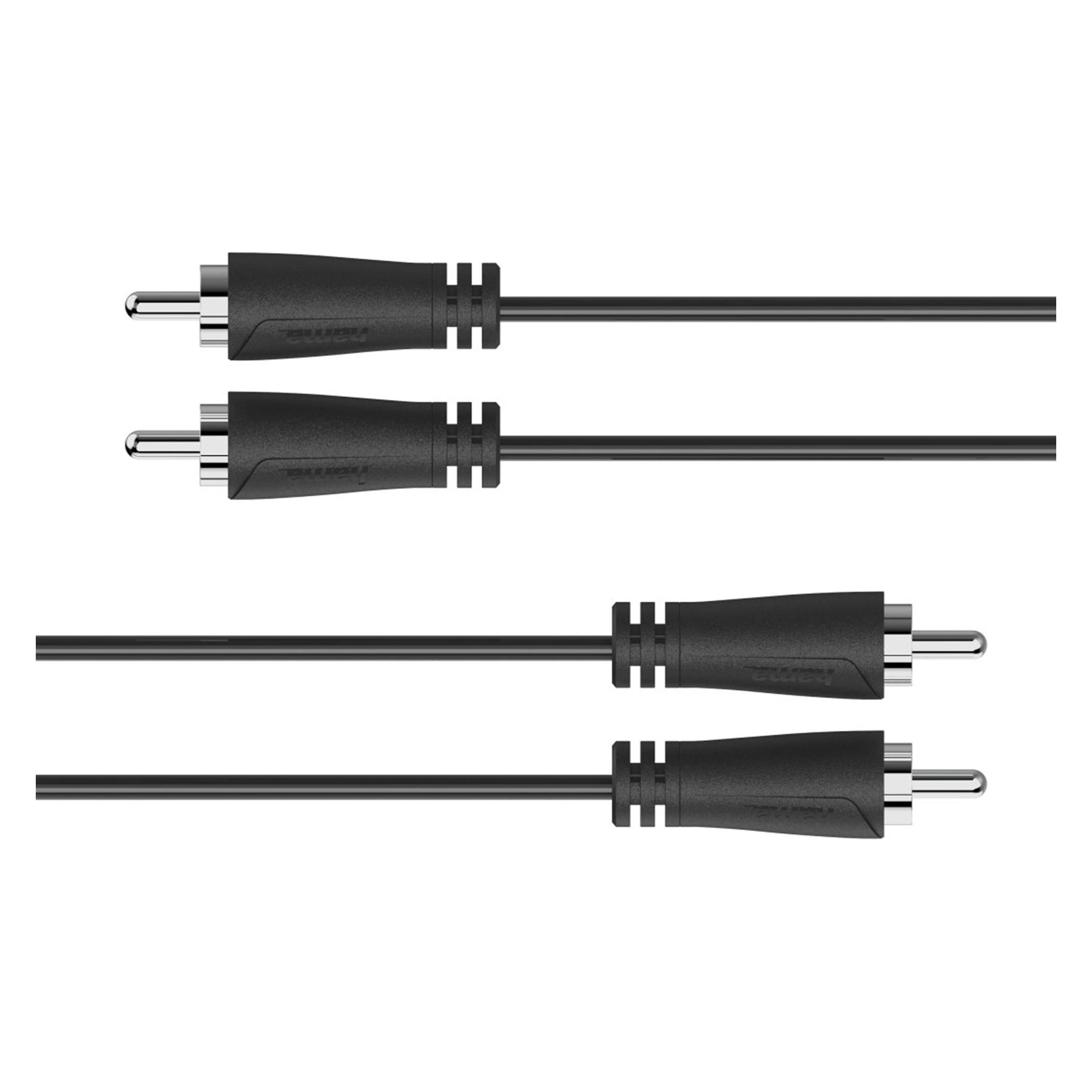 Hama Audio-Kabel, 2 Cinch-Stecker - 2 Cinch-Stecker, 1,5 m (1.50 m, Cinch Kabel) (00205257)