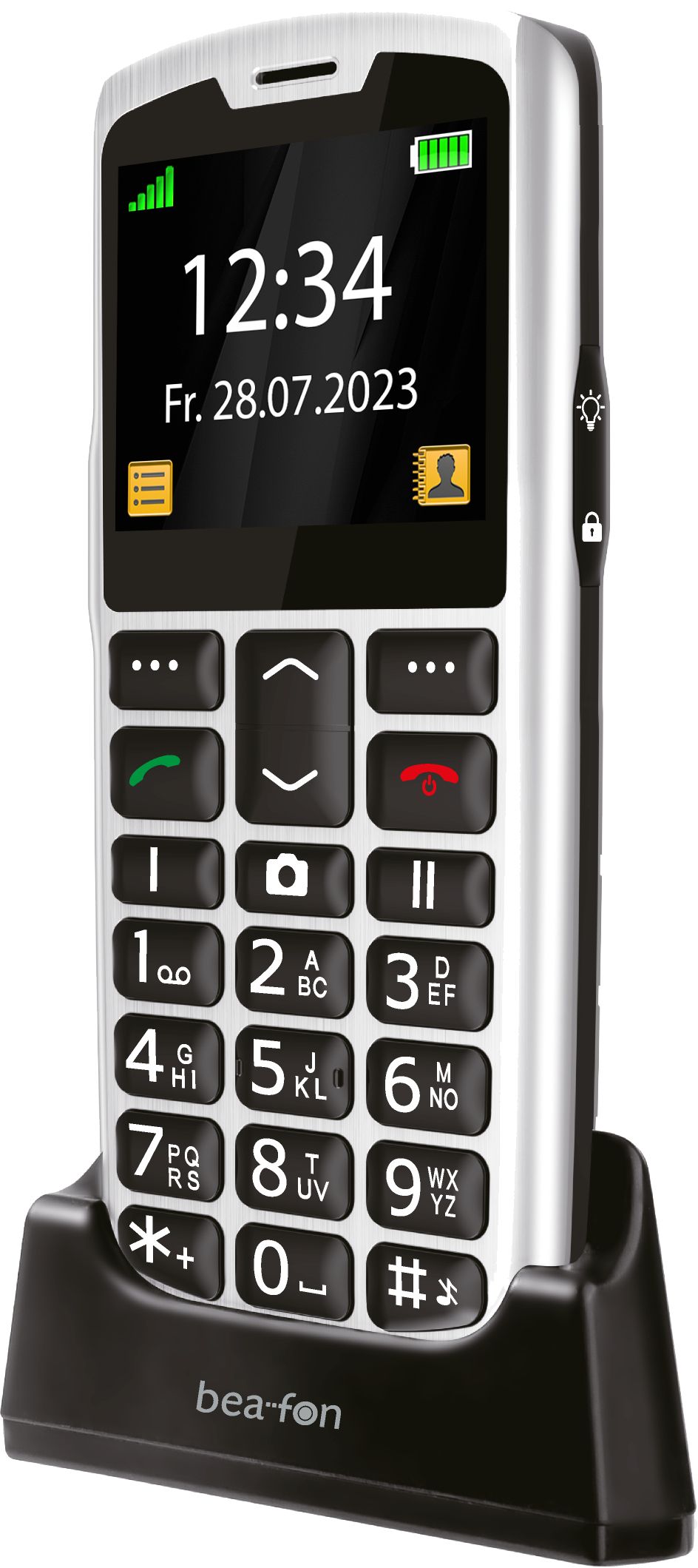 Beafon SL260 4G Smartphone 5,59 cm (2.2 Zoll) Single SIM (Schwarz, Silber) SL260LTE_EU001SB
