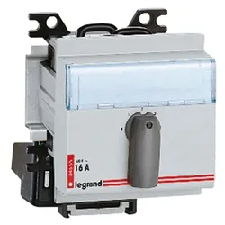 Legrand 004658 Umschalter, 2-Stellungen, 2-polig 16A/400VAC, Umschalter 3 Teilungseinheiten