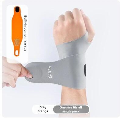 Uplifted Finds Adjustable Thin Compression Wrist Wraps Support Exercise Strap Band Wristbands For Work Fitness Weightlifting grey