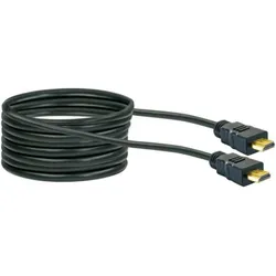 Schwaiger HDMI (Typ A) — HDMI (Typ A) (10 m), Videokabel, Schwarz, Gold