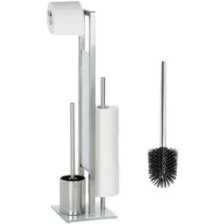 Wenko Stand WC-Garnitur »Rivalta« glänzend weiß, 18x70 cm