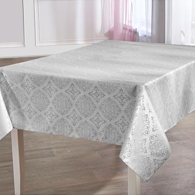 Tischdecke DELINDO LIFESTYLE "TORONTO" Gr. 1, grau, B:160cm L:130cm, Polyester, Tischdecken, Tischdecke, Fleckabweisend, pflegeleicht, 150 g/m²