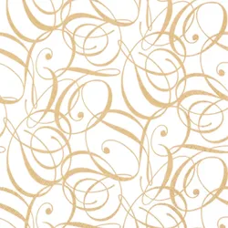 ti-flair 20 Servietten Papier 33x33cm 3-lagig - Servietten mit goldenen Ornamentlinien - elegante Tischdeko Tischservietten Hochzeit Weihnachten Silvester
