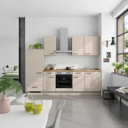 Küchenleerblock Easytouch Low o. Geräte Sandfarben