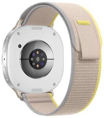 Everyday Crate Samsung Galaxy Watch8 Classic Nylon Watch Band Wild Path Loop Adjustable Sport Strap yellow Beige