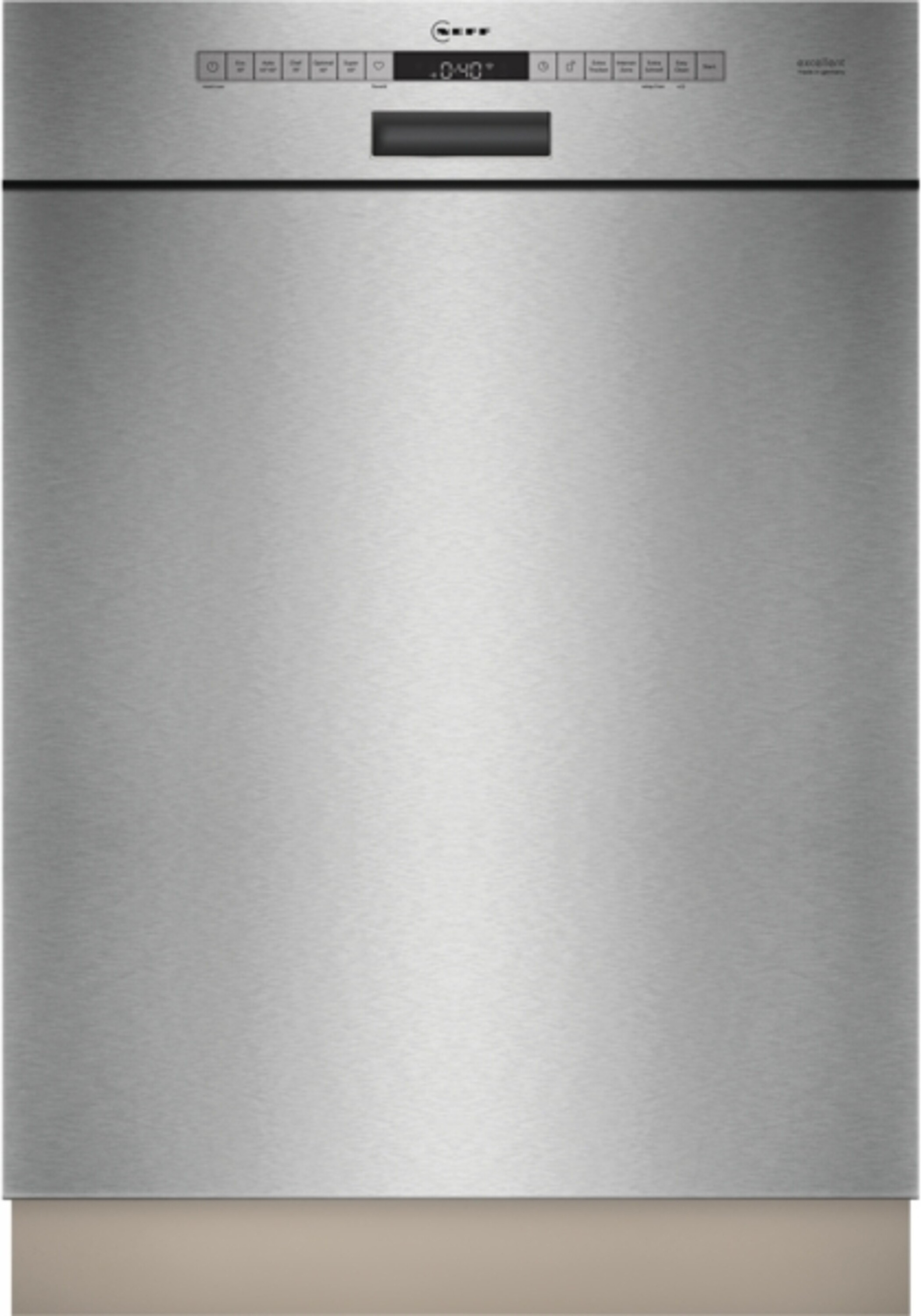 Neff S125EBS03D, Unterbau, Standardgröße (60 cm), Edelstahl, Edelstahl, Tasten, 1,75 m