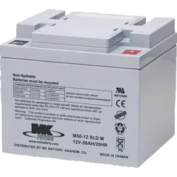MK Battery 12V 50Ah Rollstuhl Batterie AGM Bleiakku M50-12 SLD M